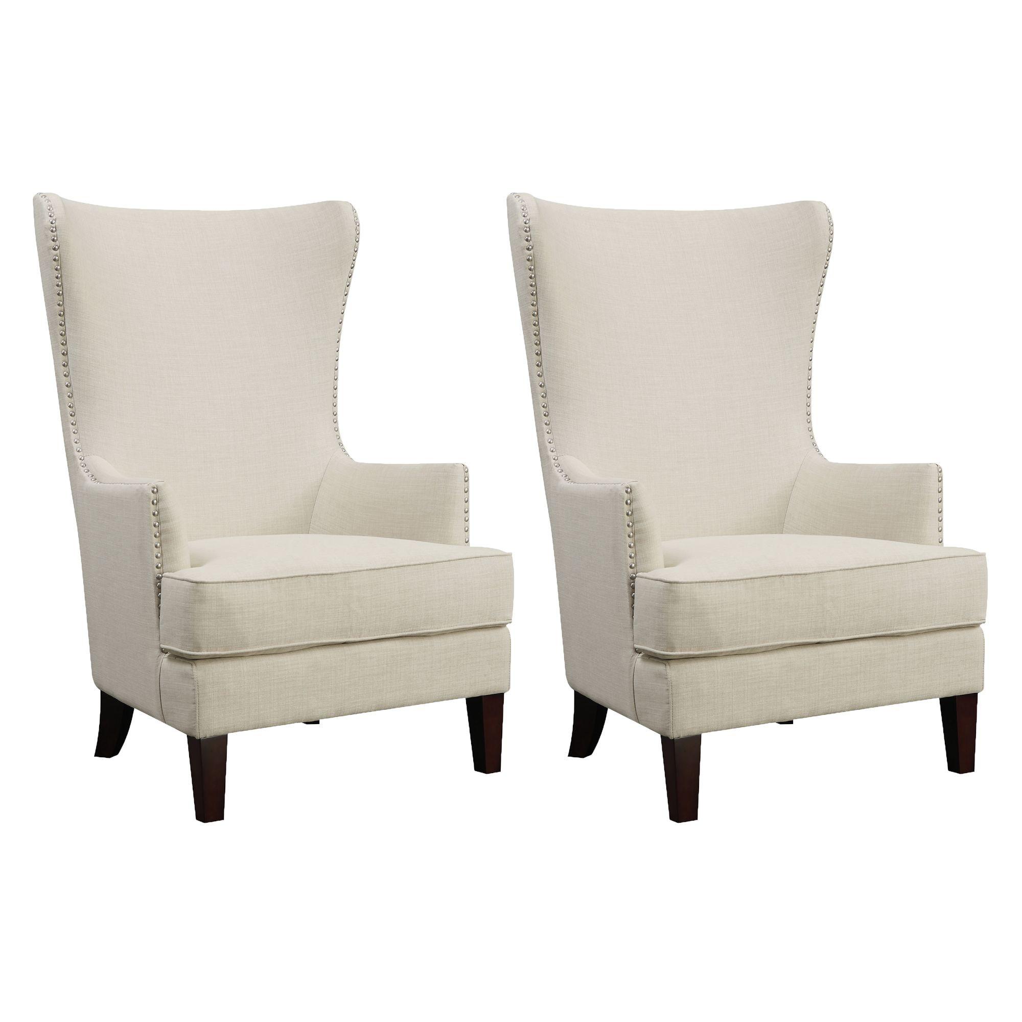 Set of 2 Kori Accent Chairs - Beige