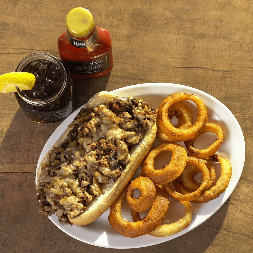 Philly Cheese Steak Sub Sandwich