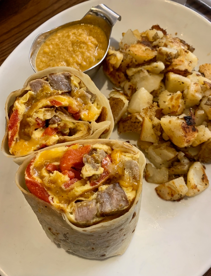 OLE STEAK BURRITO
