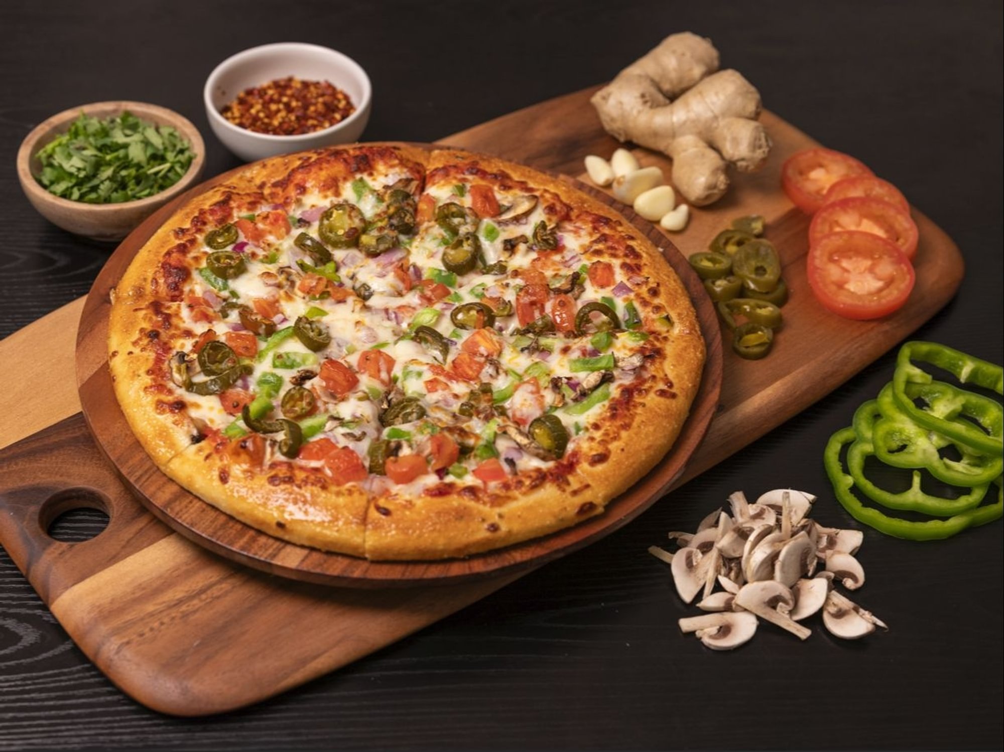 Desi Veggie Pizza