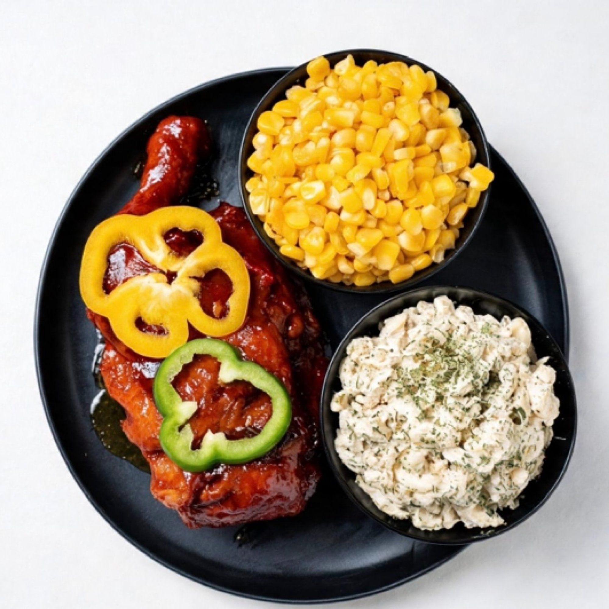 1/2 BBQ Chicken Dinner Plate
