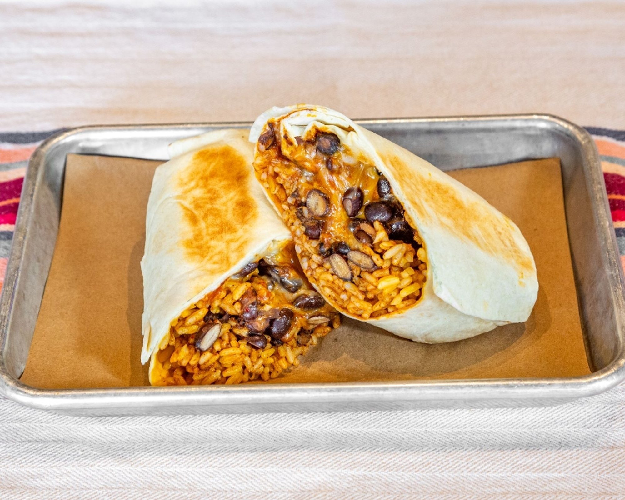 Rice Bean & Cheese Burrito