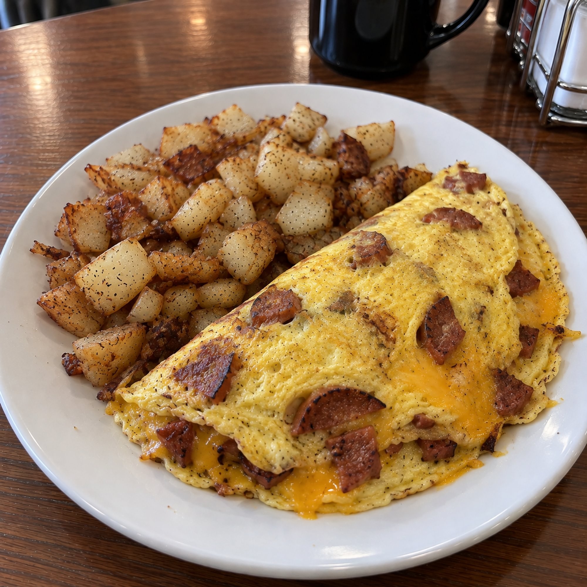 Portuguese Sausage Omelette