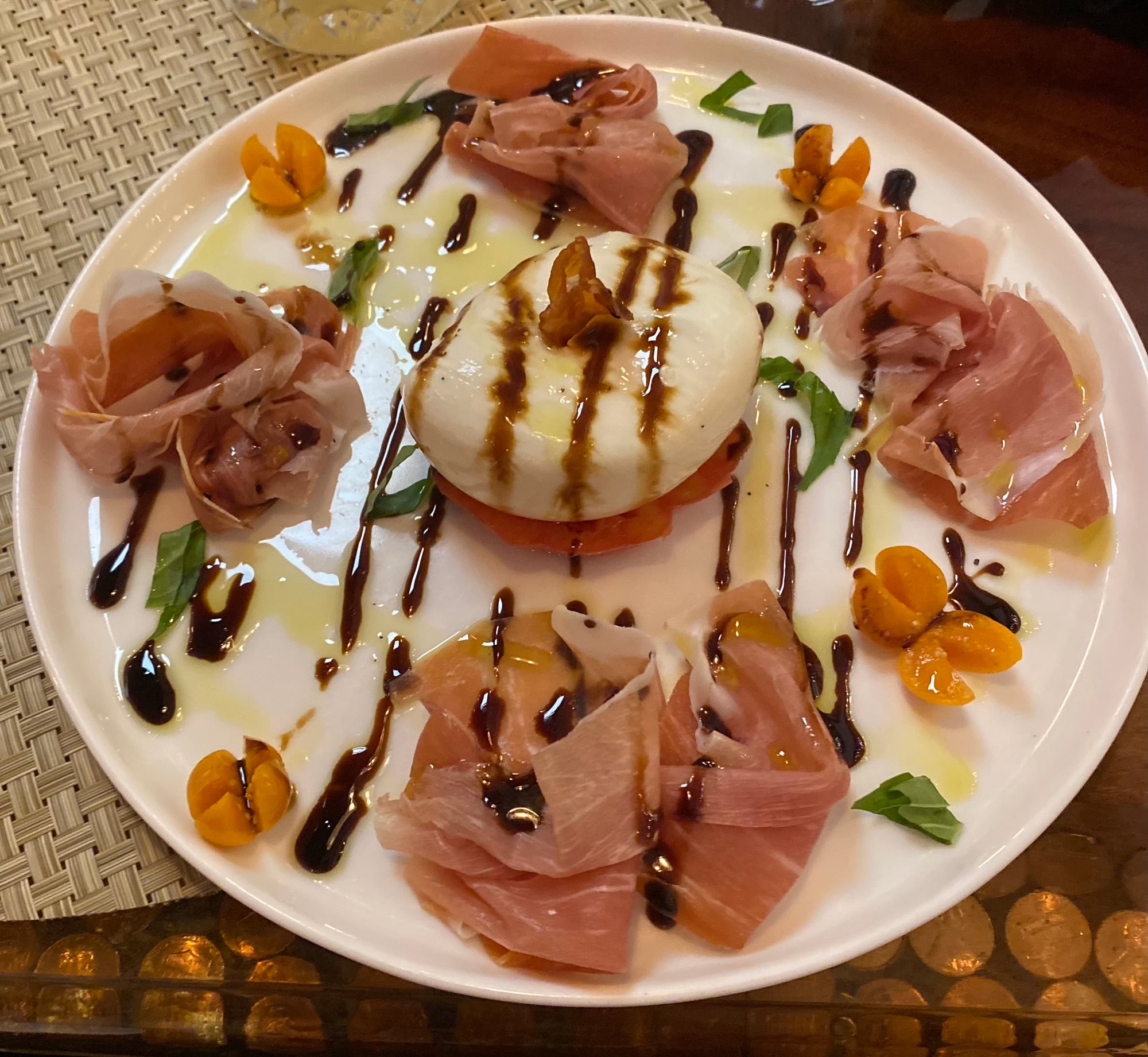 Burrata and Prosciutto di Parma