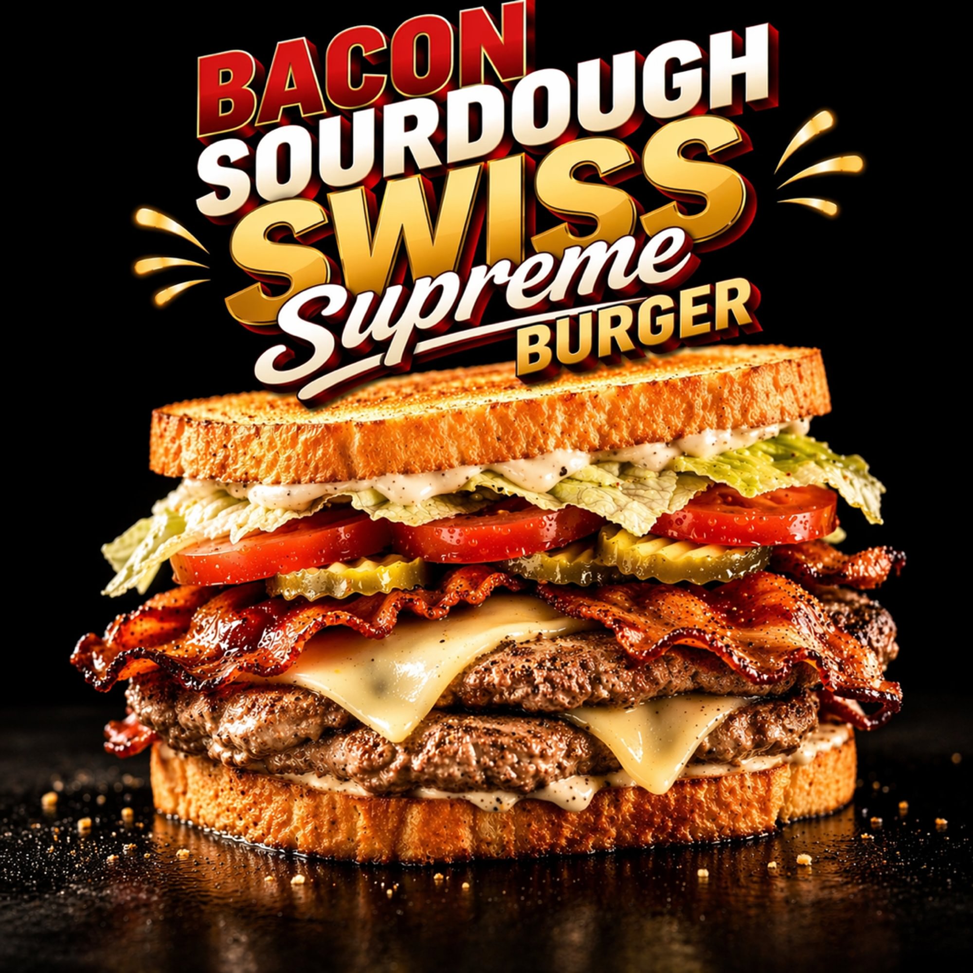 Bacon Sourdough Swiss Supreme
