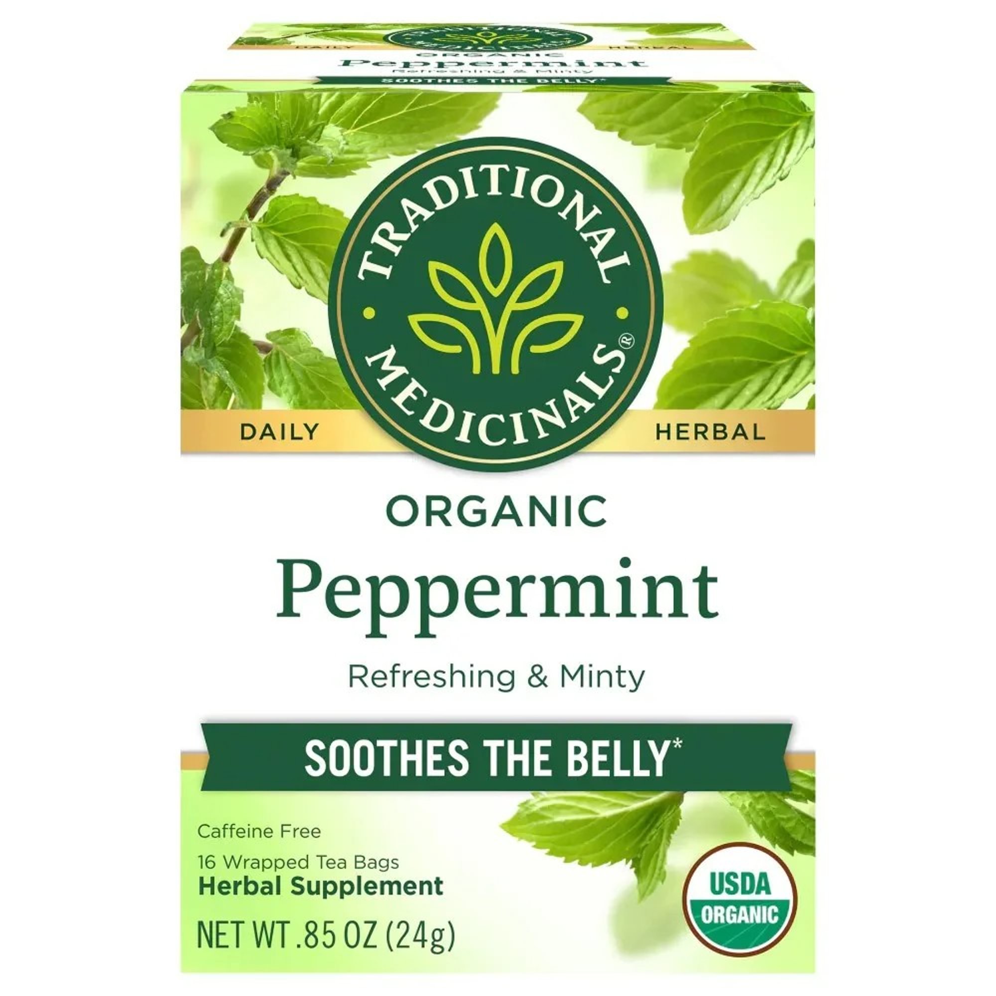 Traditional Medicinals Peppermint Tea Box