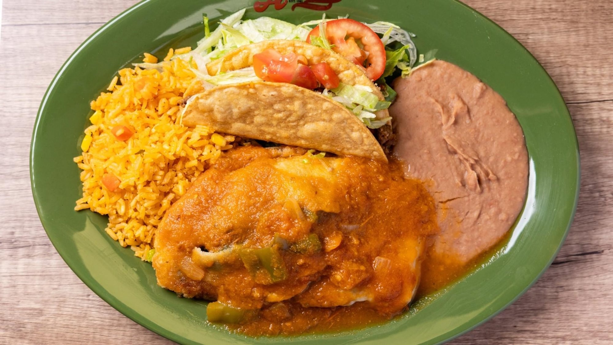 Chile Relleno y Crispy Taco