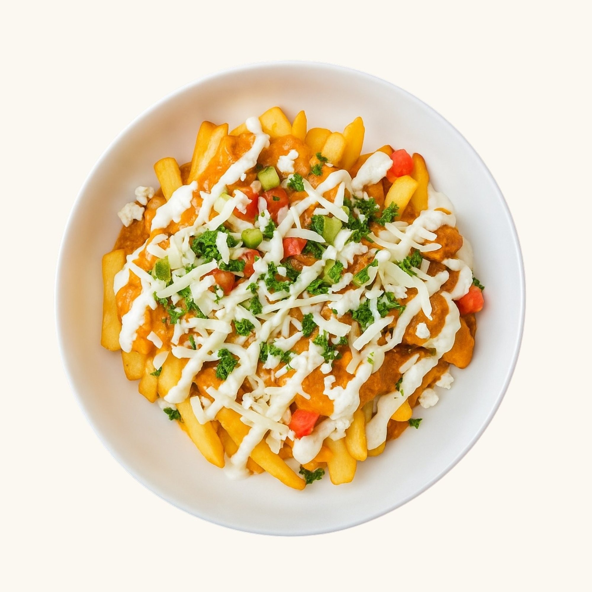 Butter Chicken Loaded Fries