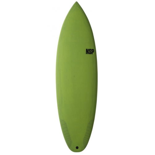 NSP 5'10" Protech Tinder D8 Hybrid Shortboard Surfboard Green