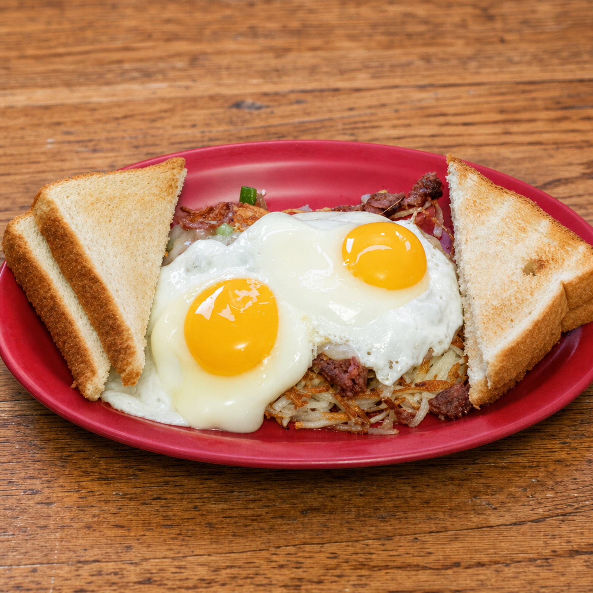 2 Pancakes, 2 Eggs & Bacon or Sausage