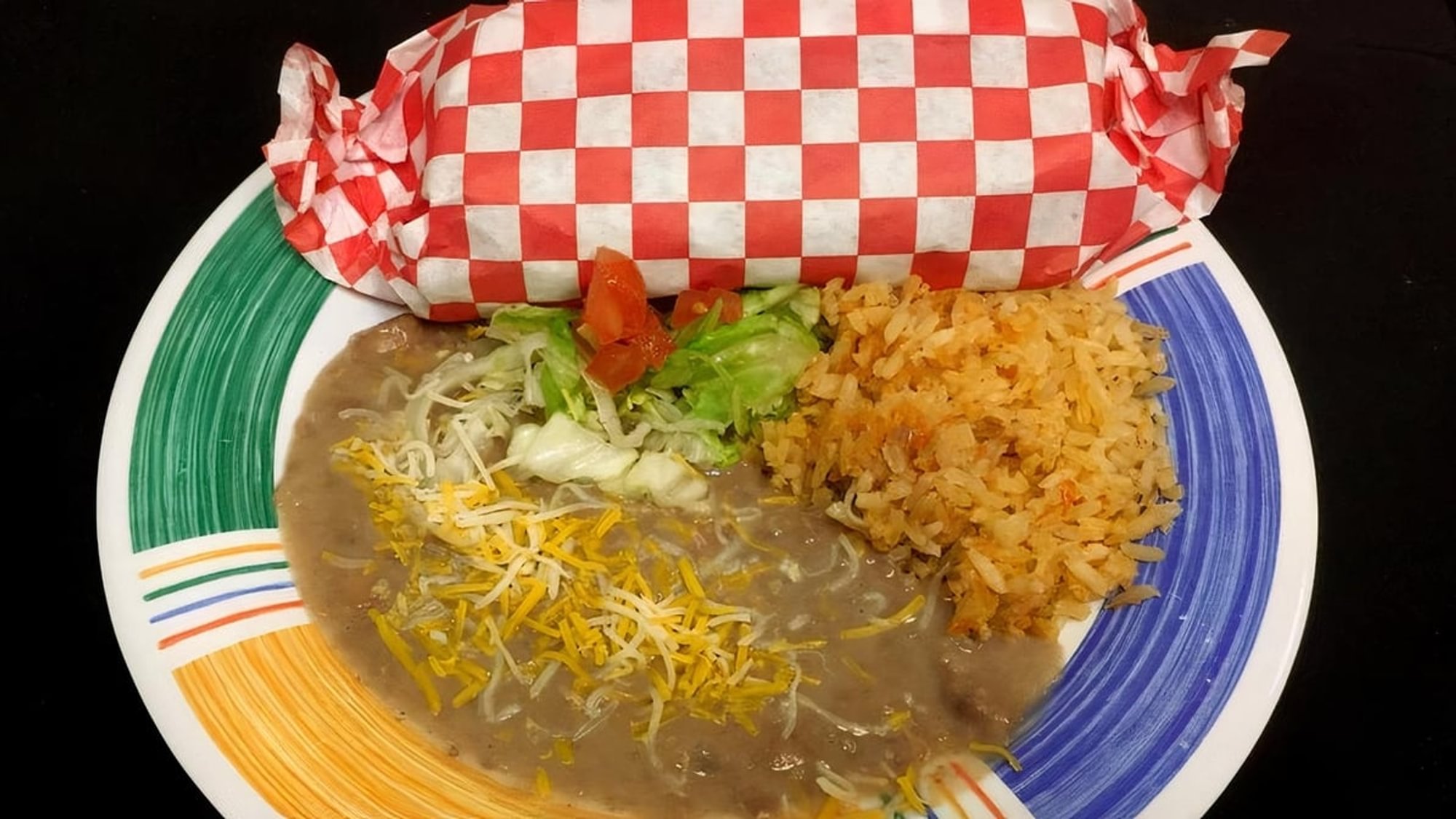 #1 Red Burrito Combo