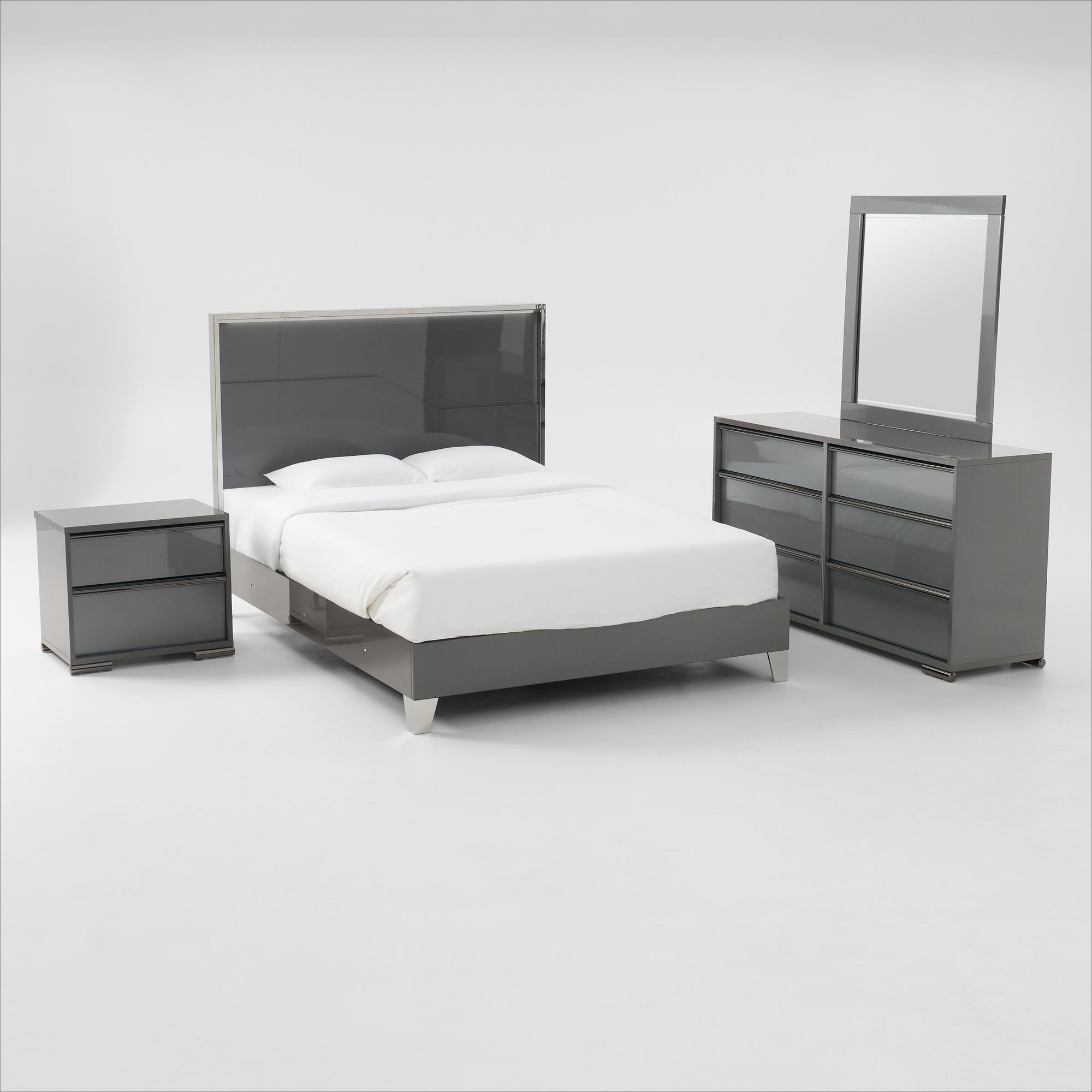 King Logica Bed w/Dresser, Mirror, Nightstand