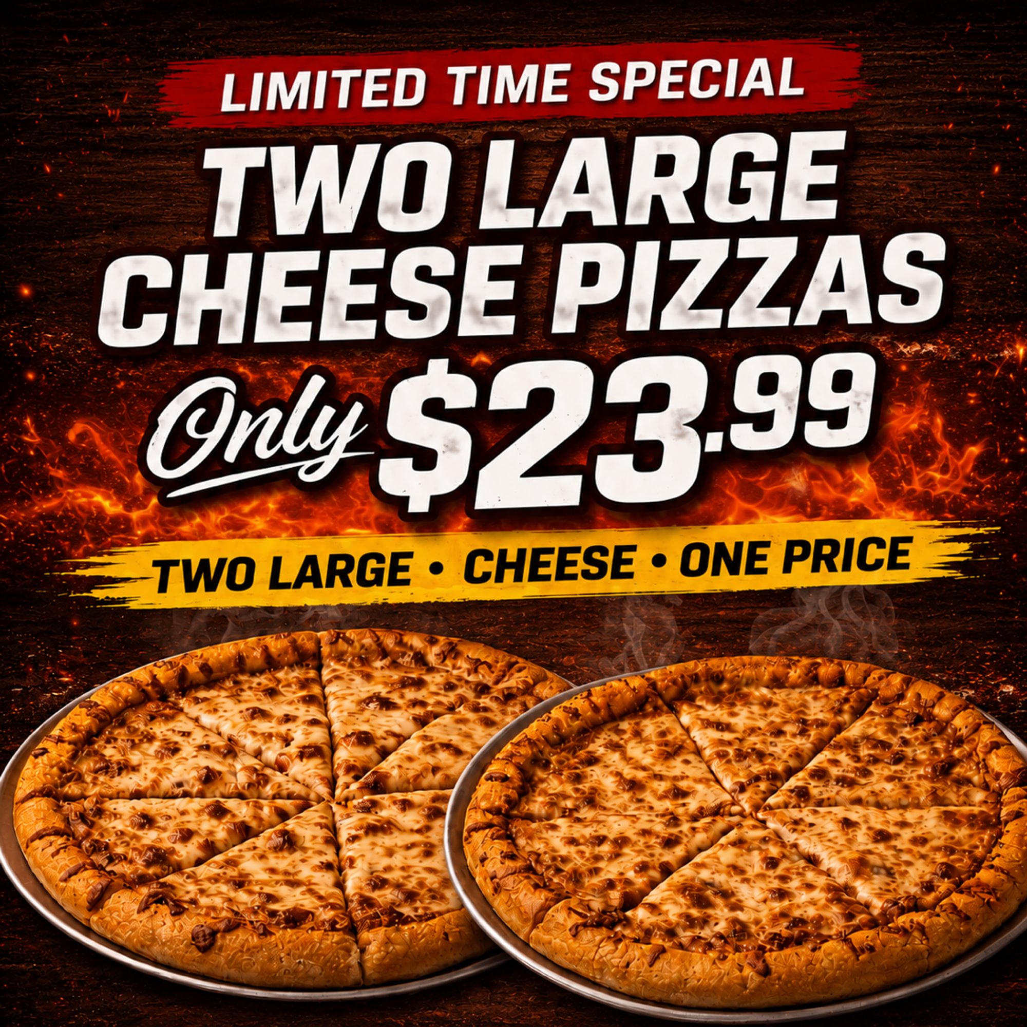 DEAL: 2 Large Pizzas