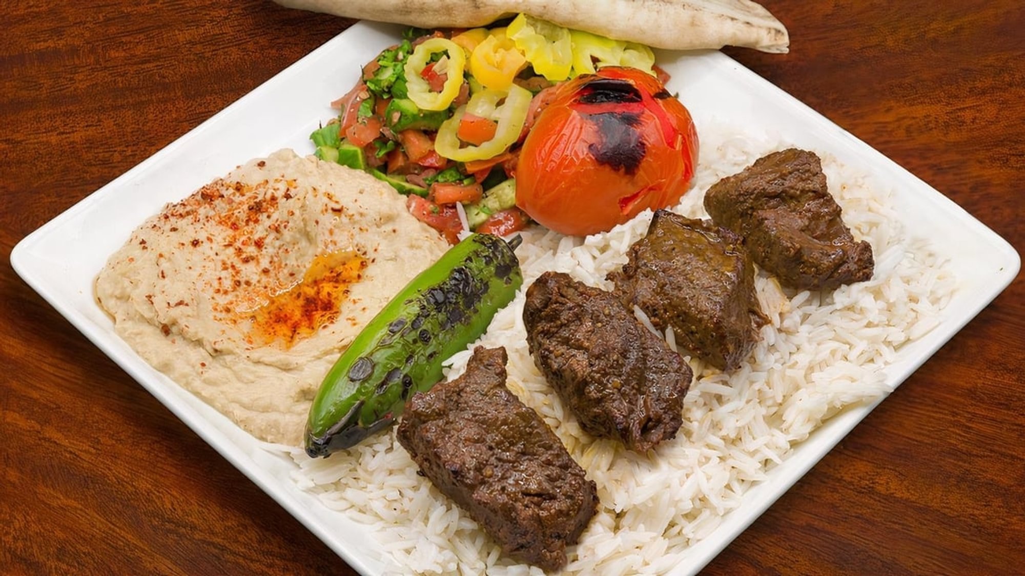 10. Beef Kabob Plate