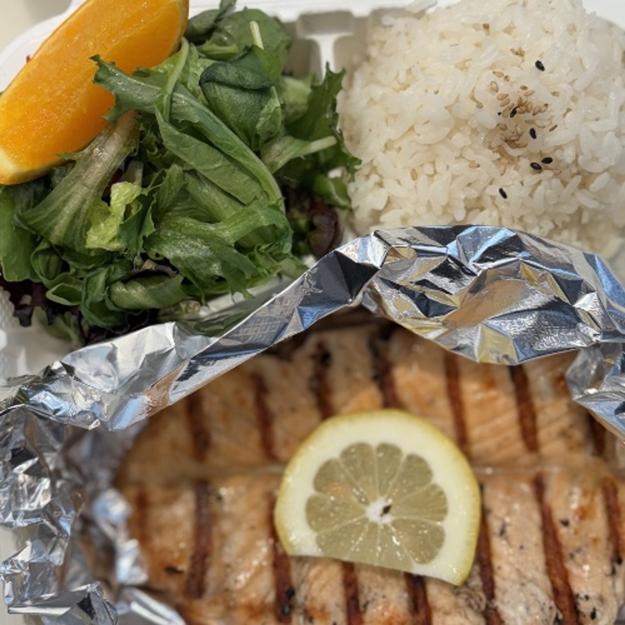 Grilled Salmon Plate
