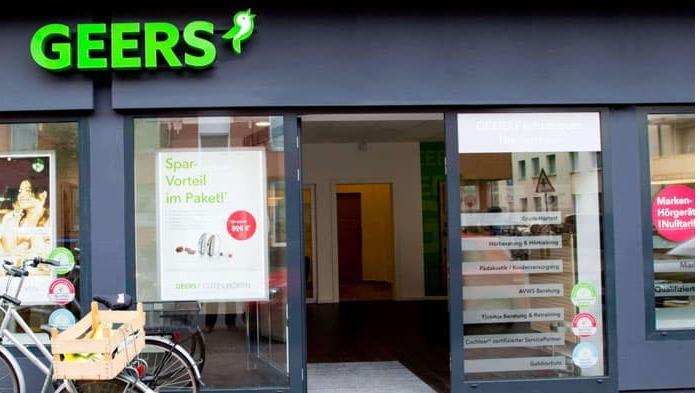 Außenaufnahme vom GEERS Fachgeschäft