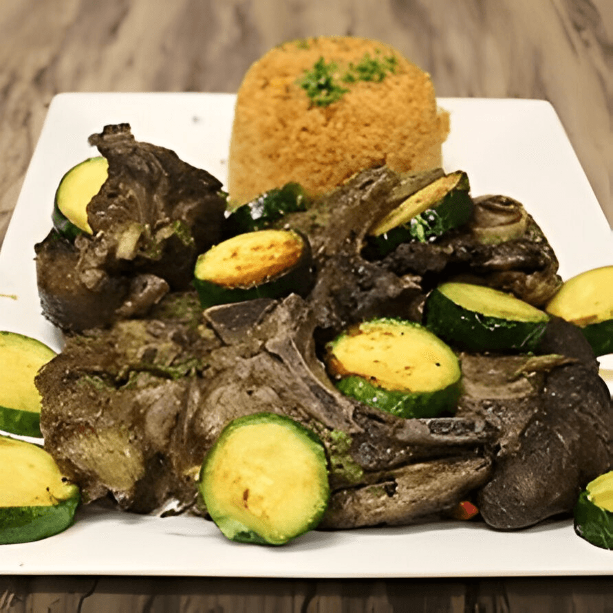 Grilled lamb