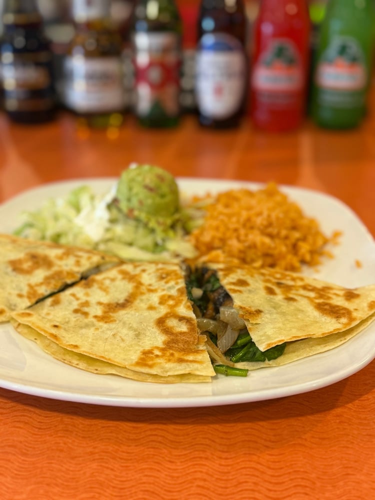 Spinach & Mushroom Quesadilla