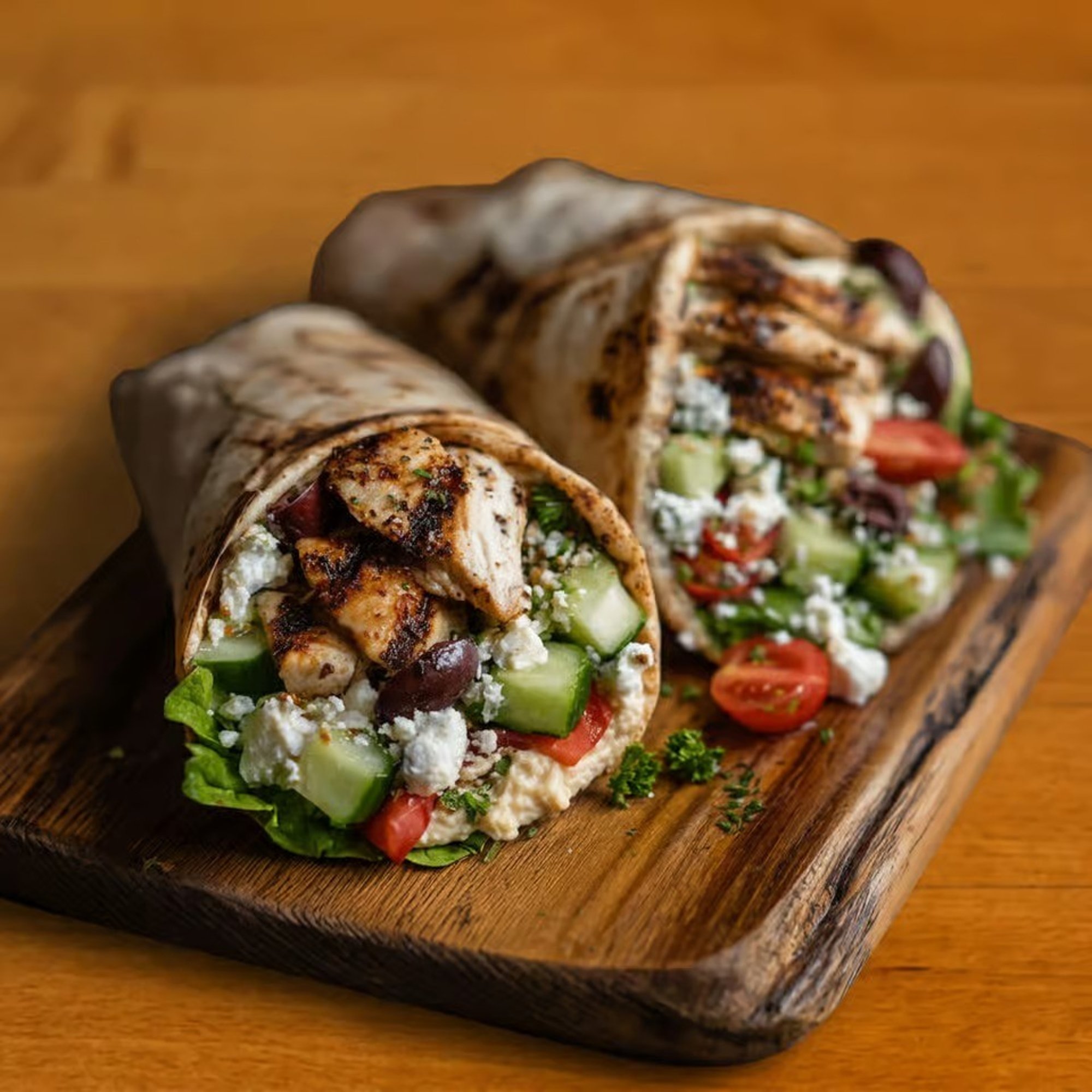 Mediterranean Chicken Wrap