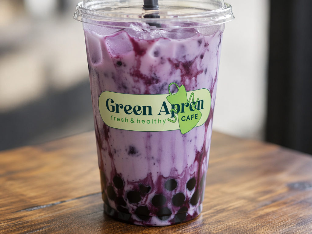 Blueberry Boba Tea