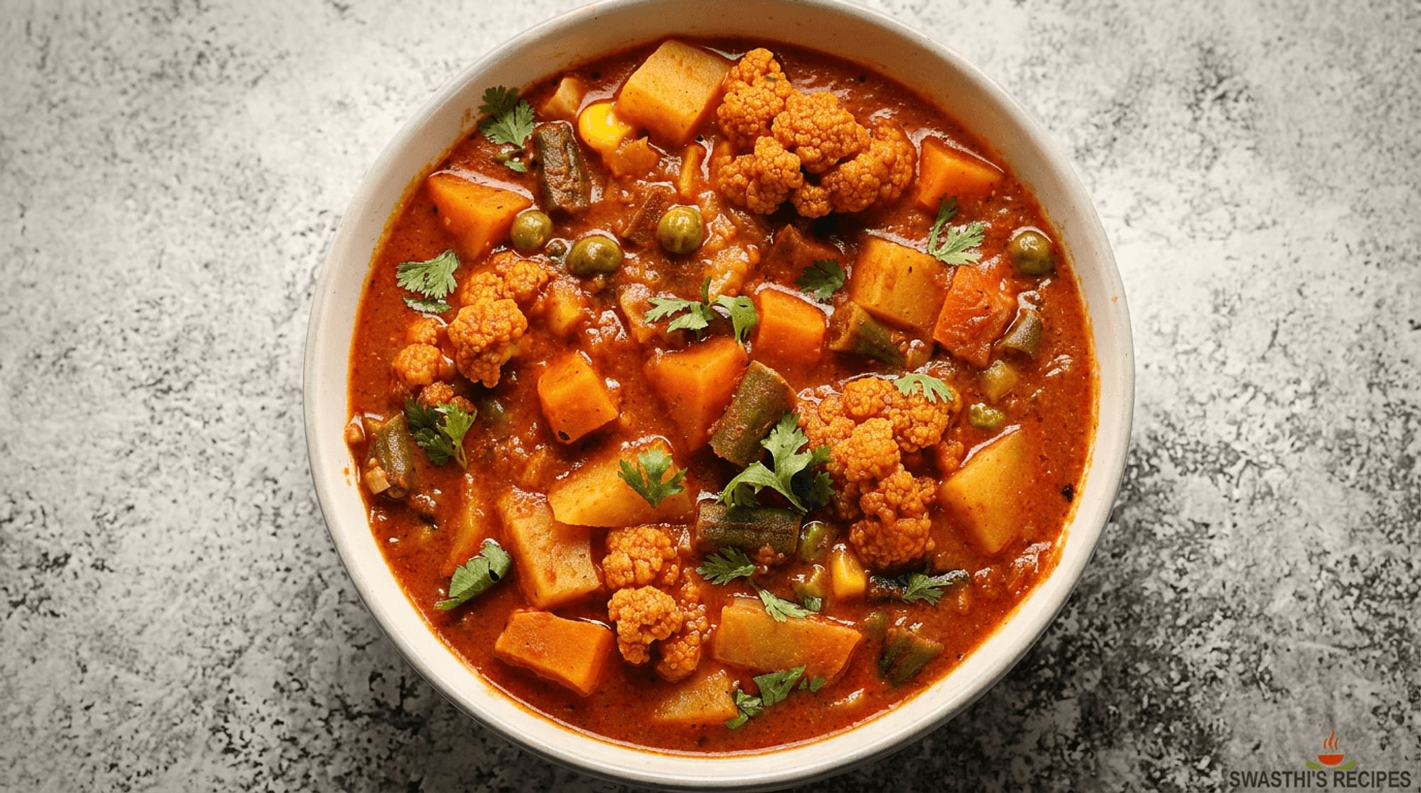 Veg Karaikudi Curry (G, V)