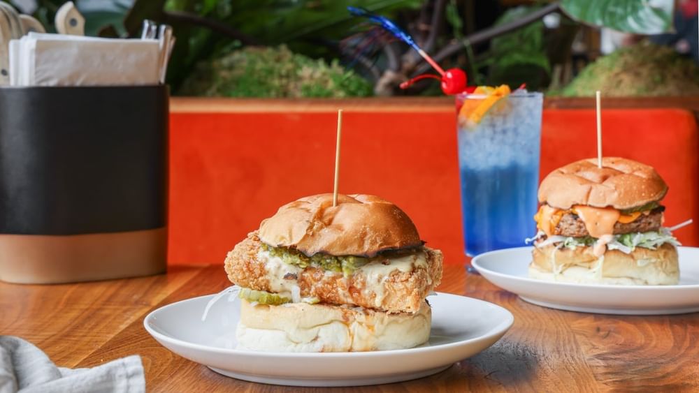 Spicy Fried Tofu Sandwich