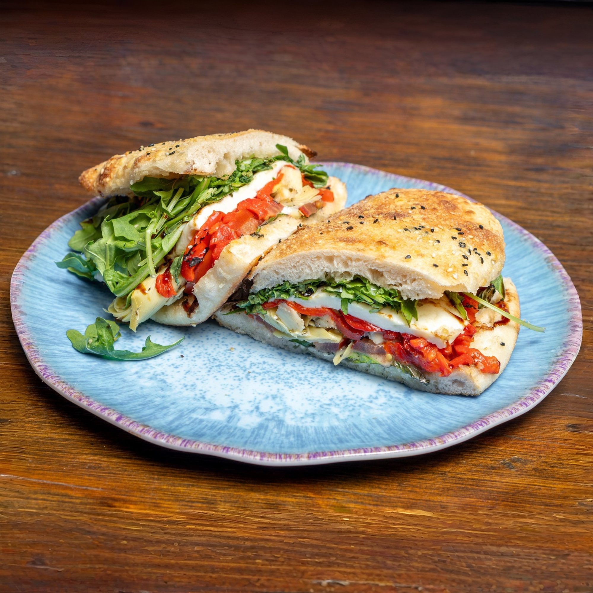 Grilled Veggie Caprese Sandwich