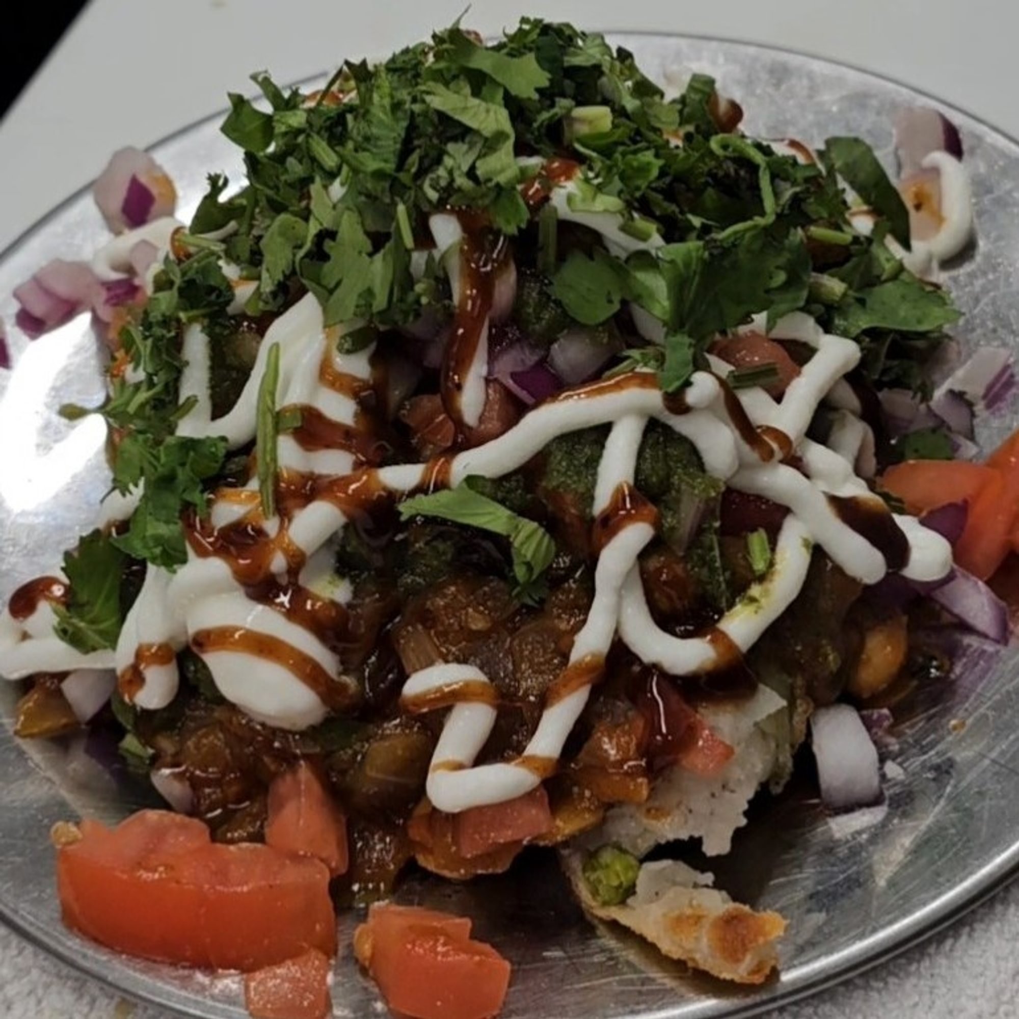 Chana Samosa Chat