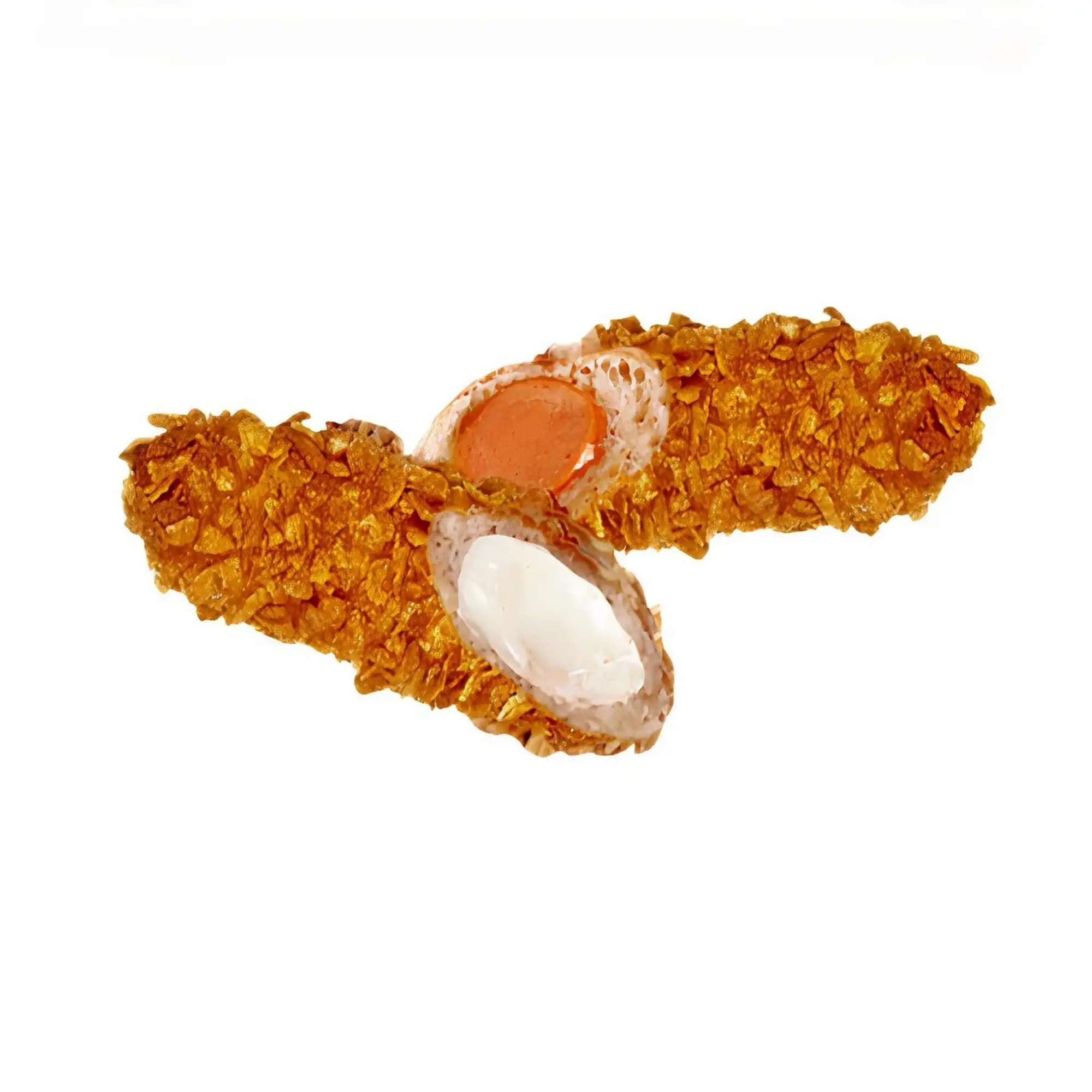 Crunchy Cereal Half & Half Hot Dog