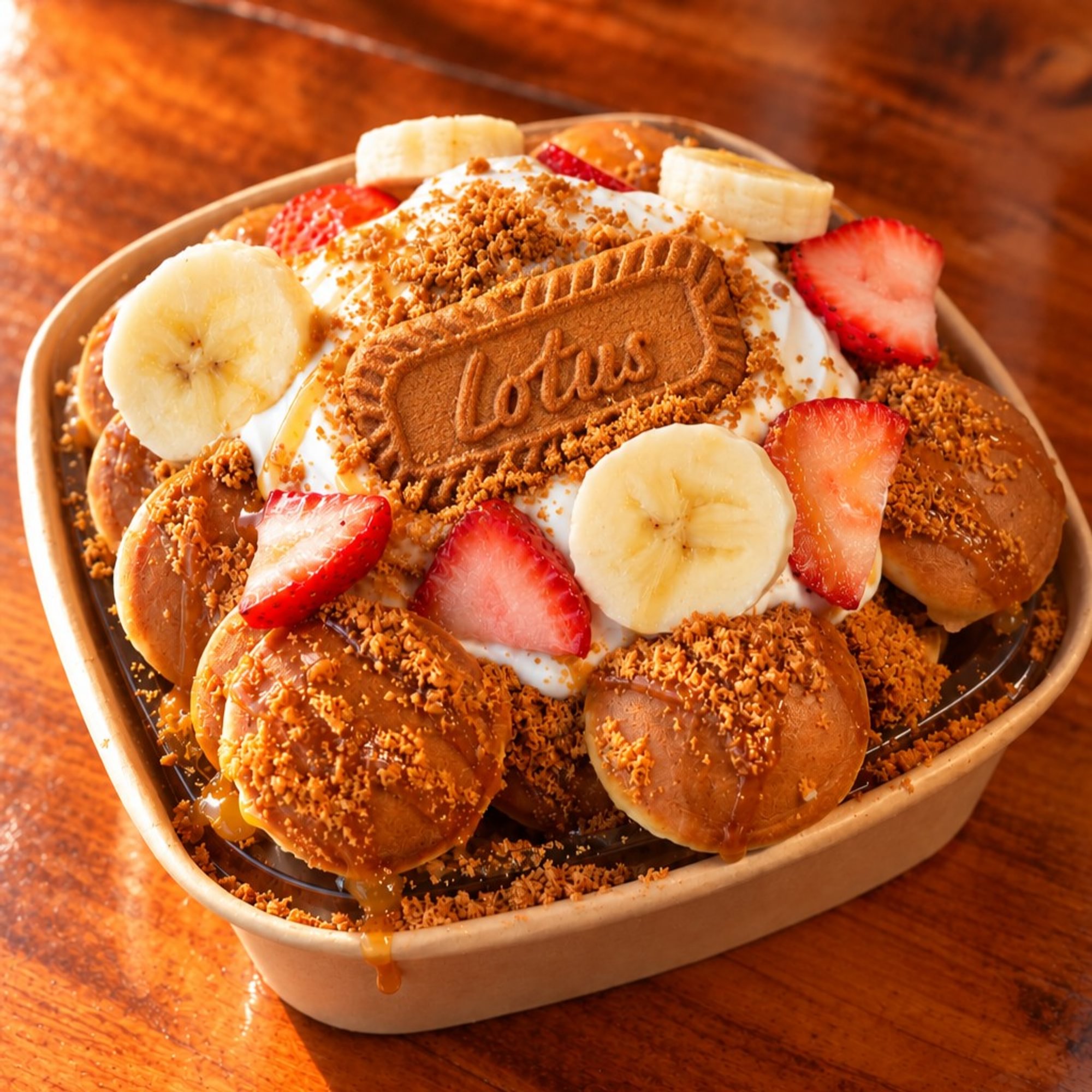 Biscoff Caramel (Mini Pancakes)