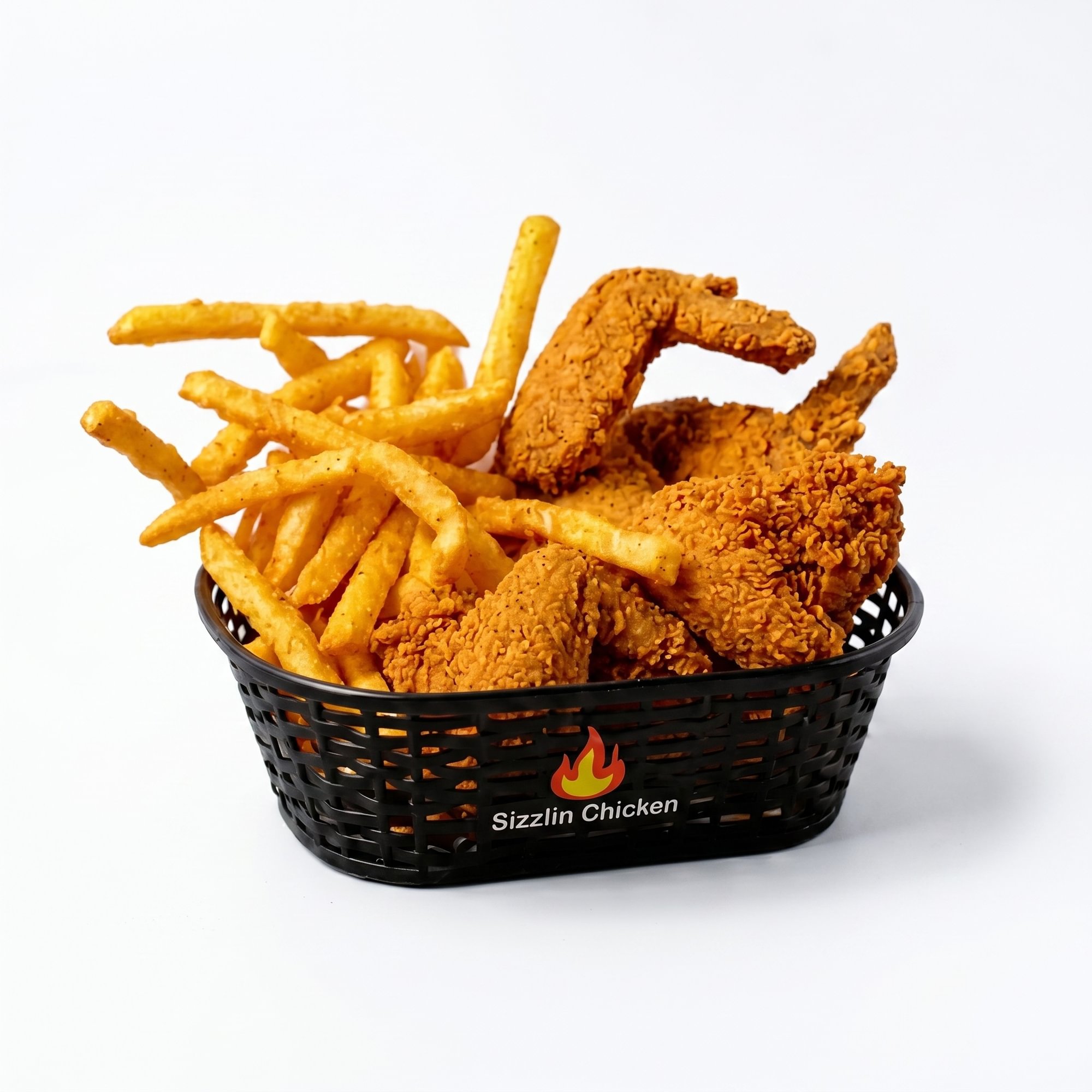3 Pcs Sizzlin' Chicken Wings N Fries
