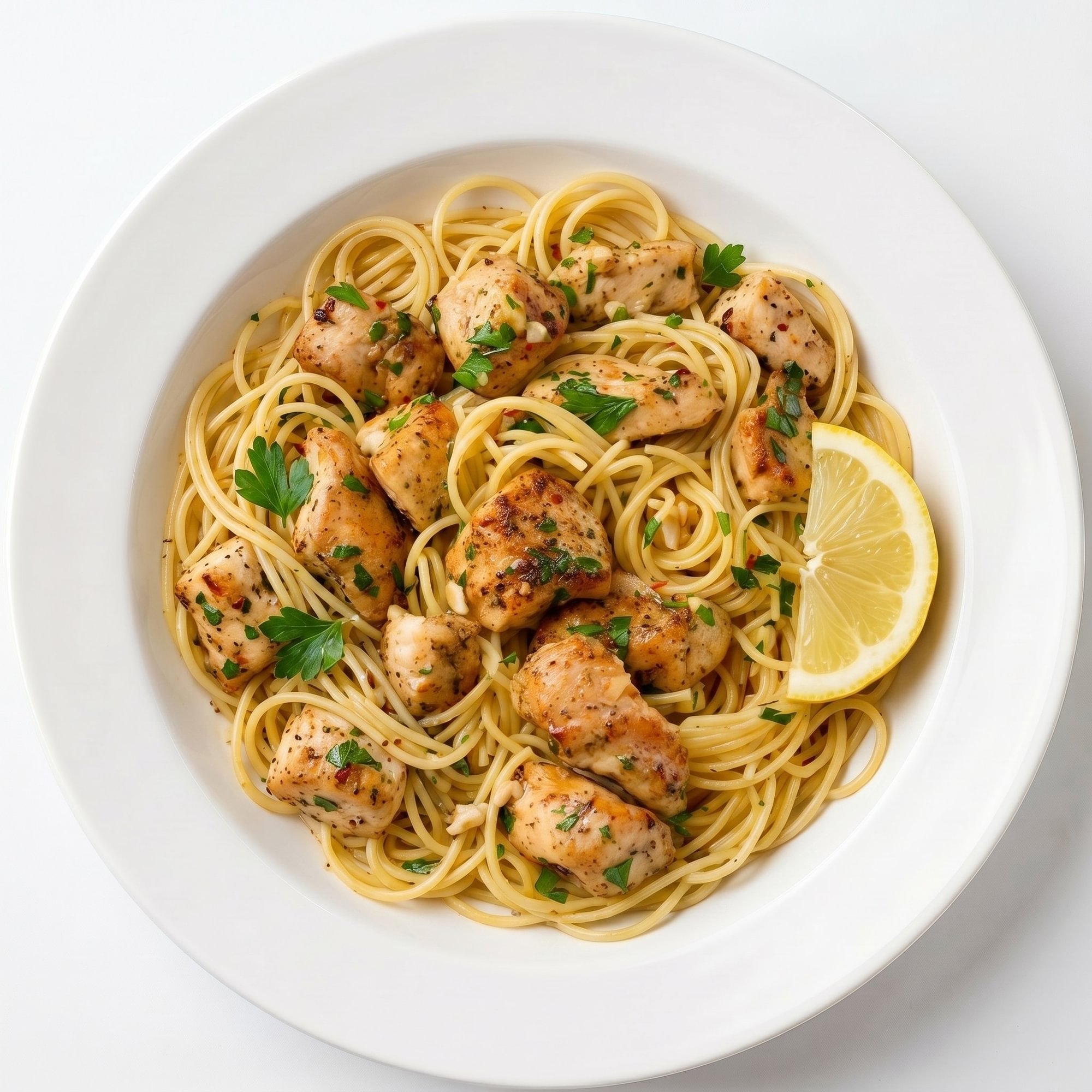 Scampi Chicken (Spaghetti)
