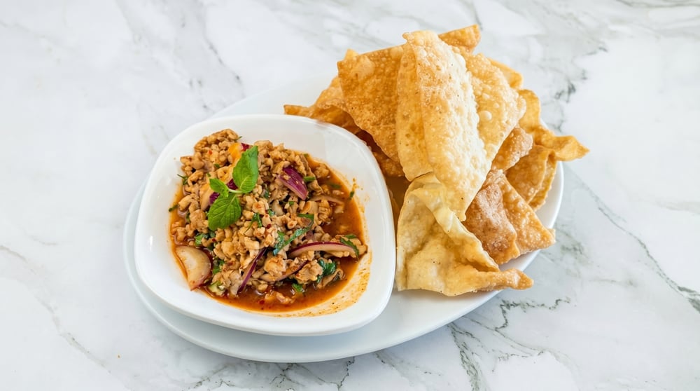 S8 Tom Yum Wonton Nachos