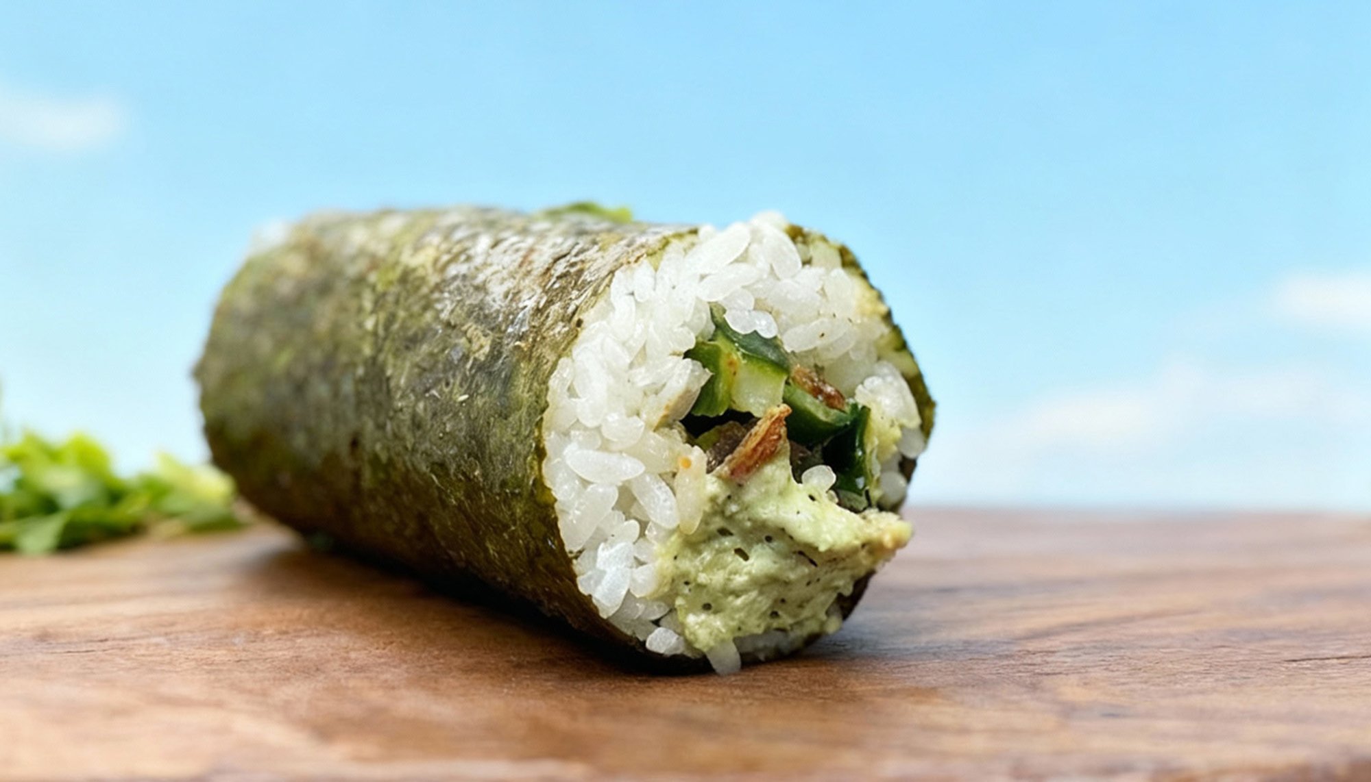 Cilantro Salmon Handroll