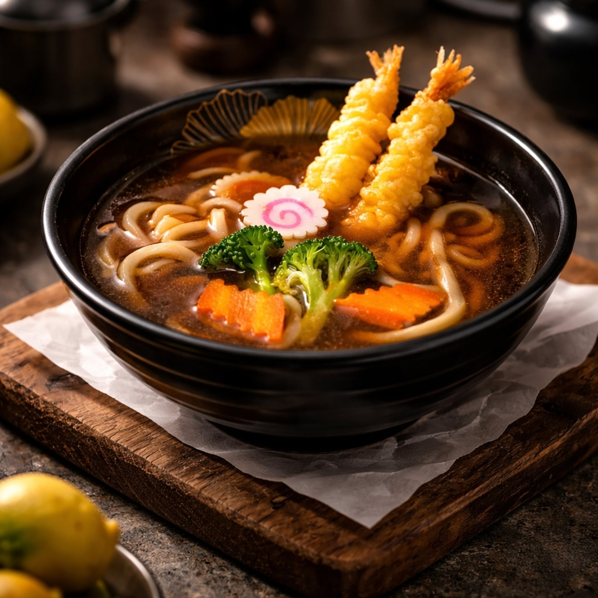 (L) Tempura Shrimp Udon