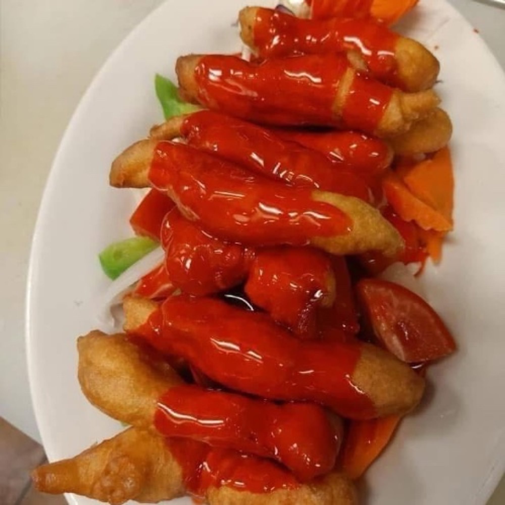 34. Sweet-and-Sour Crispy Chicken (Chinese Style)