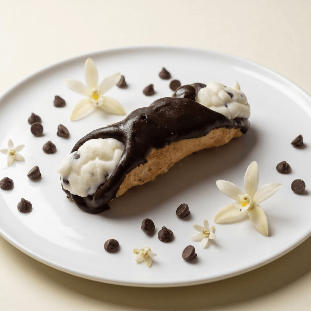 Vanilla Chocolate Chip Cannoli