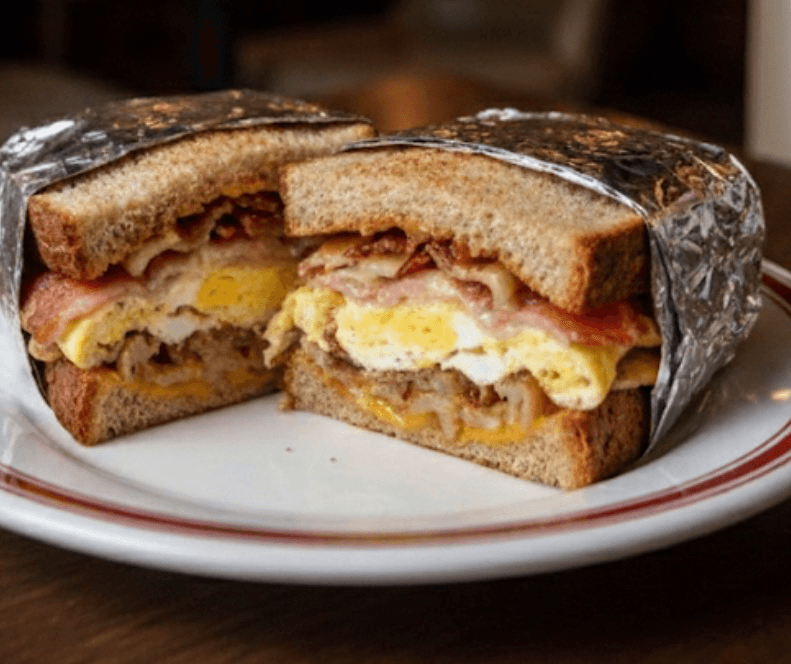 Meat Lover Egg Sandwich