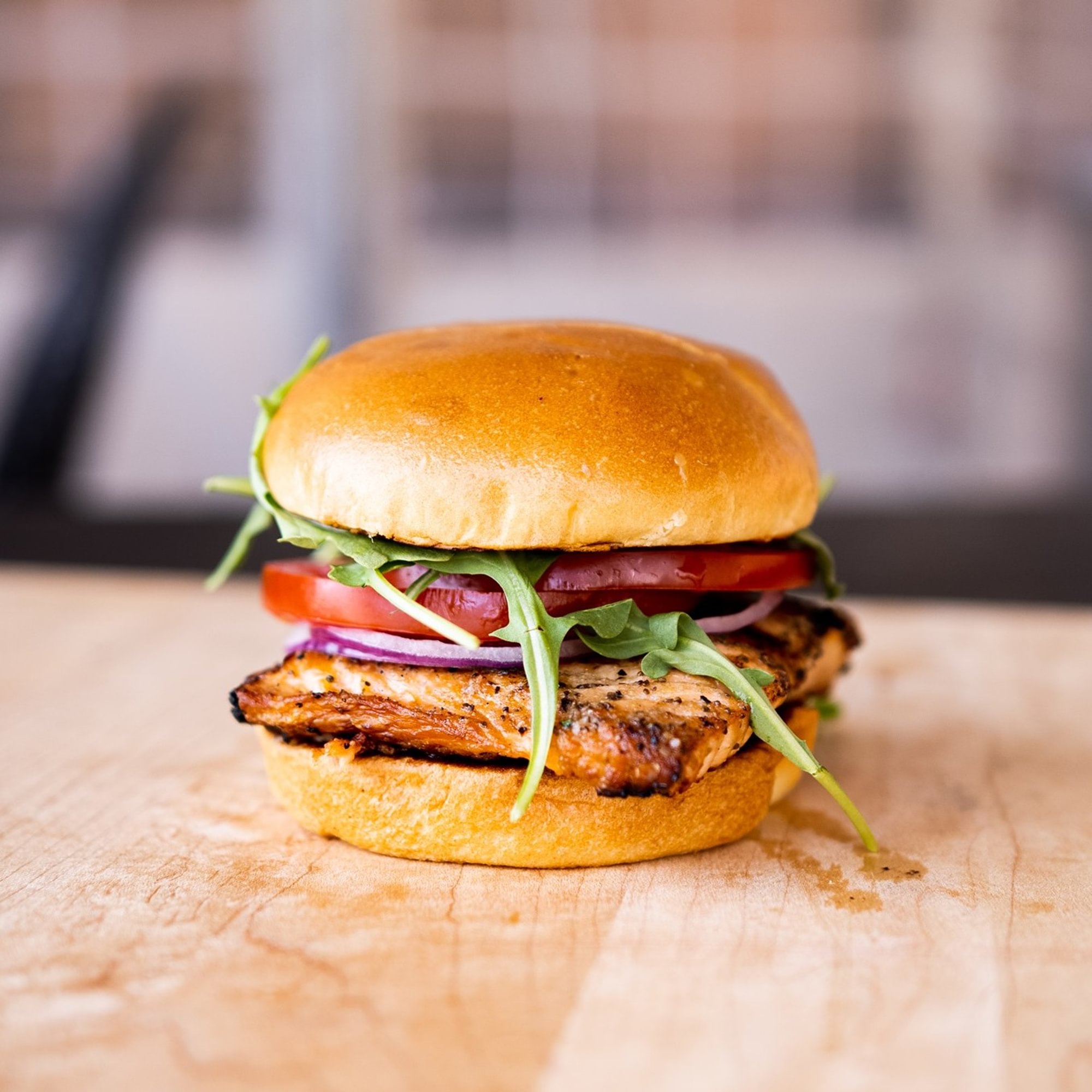 BBQ Salmon Sandwich