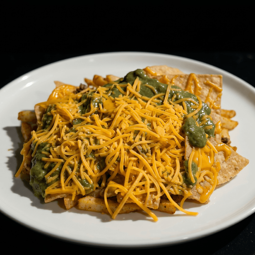 Chips with Guacamole & Cheese