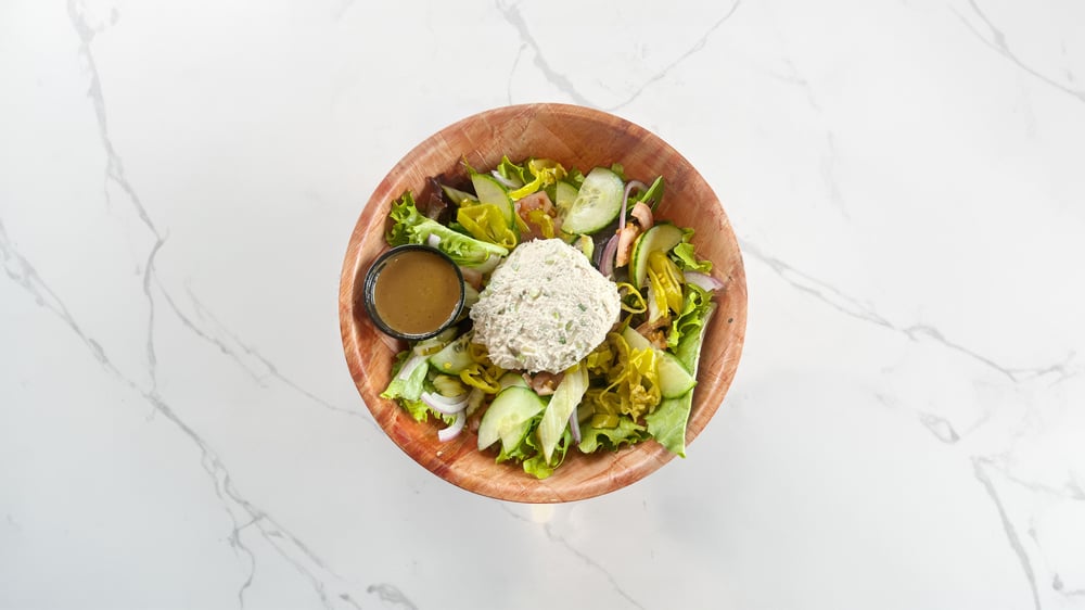 Tuna Salad on Spring Greens