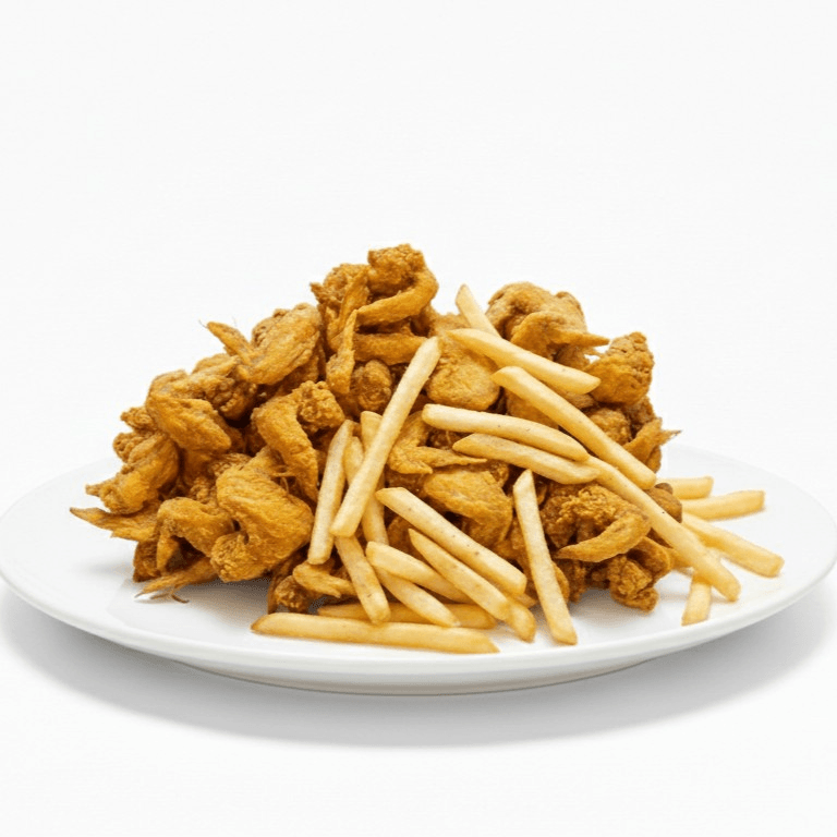 25 Wings w/Fries