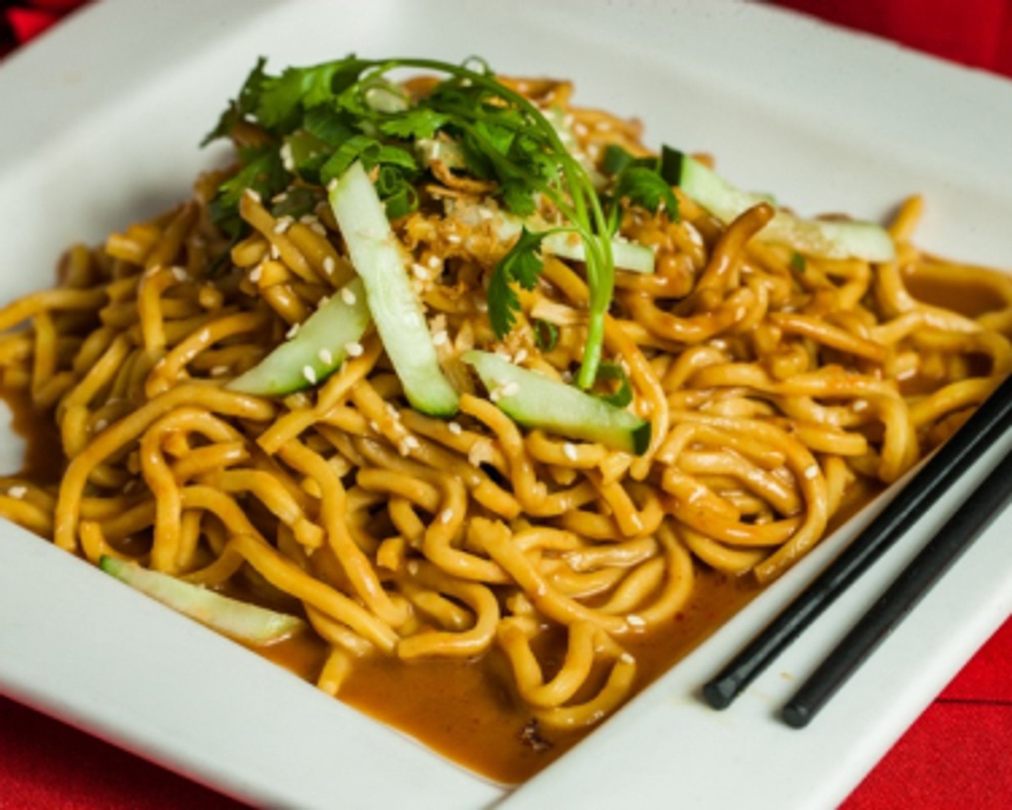 14. Cold Noodles with Spicy Sesame Sauce