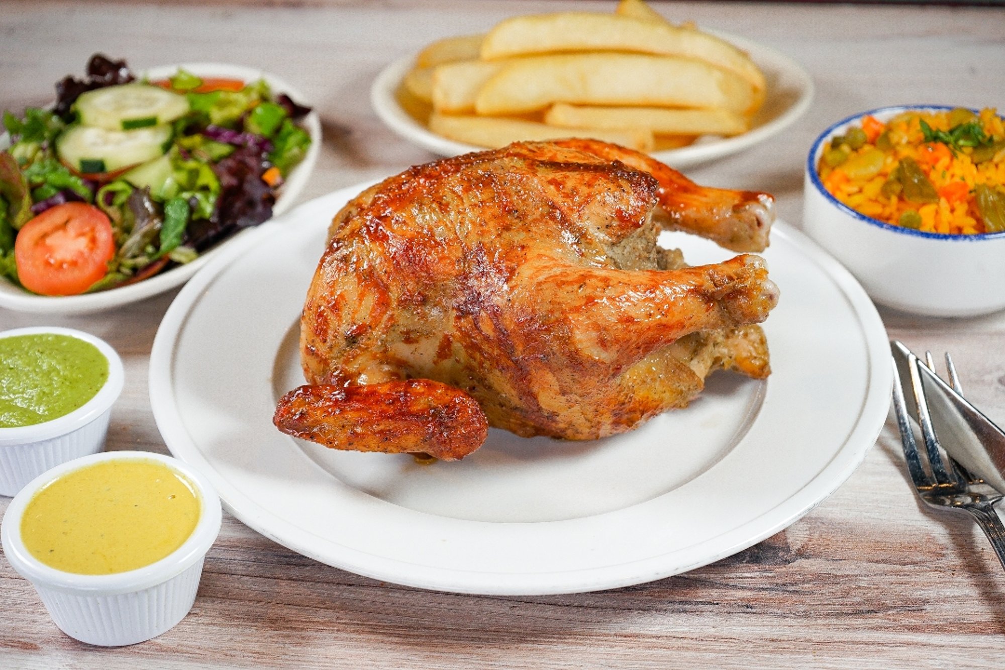 Whole Rotisserie Chicken +3 Sides