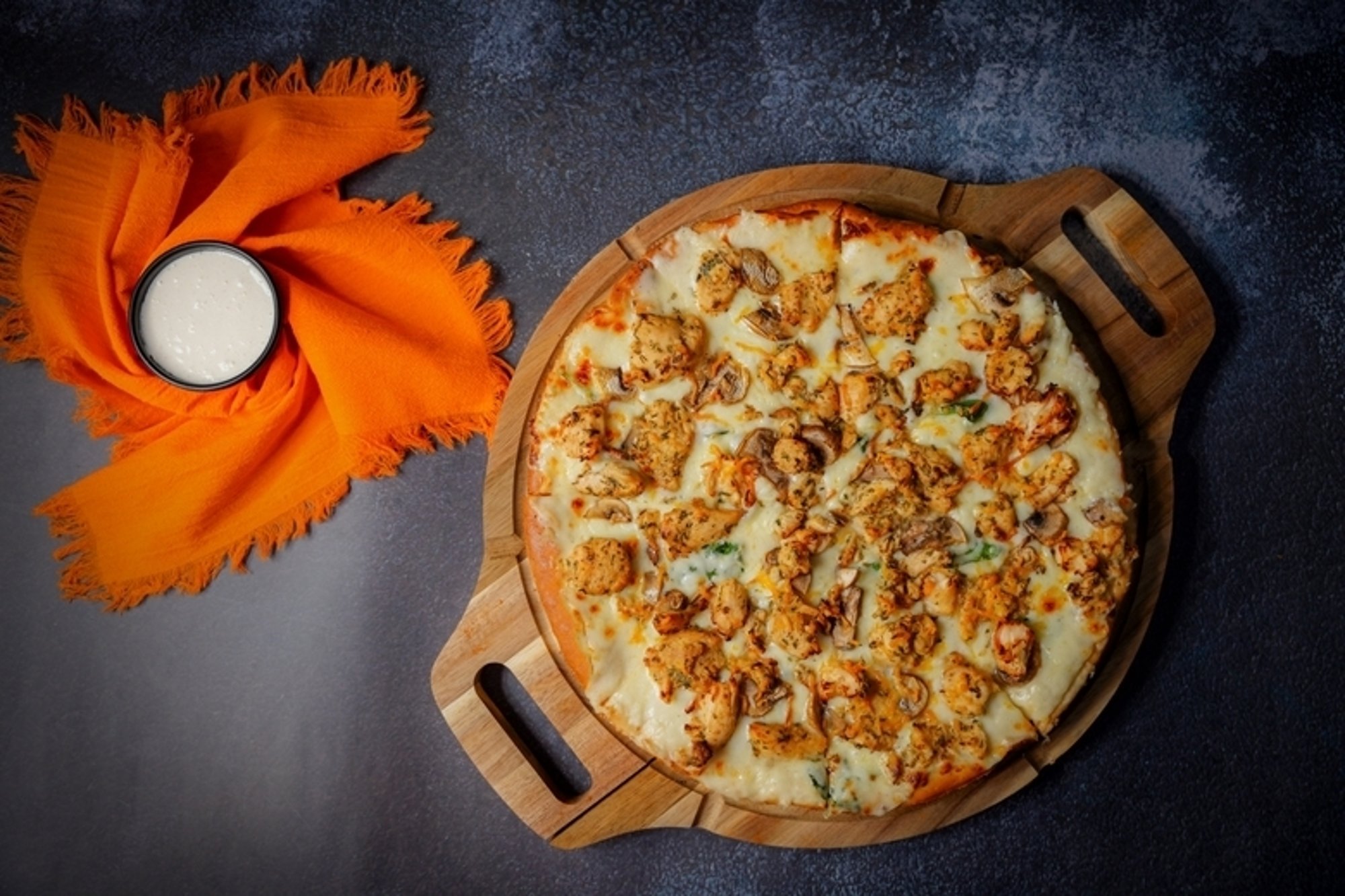Alfredo Chicken Pizza