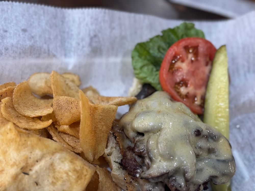 Mushroom & Swiss Sandwich