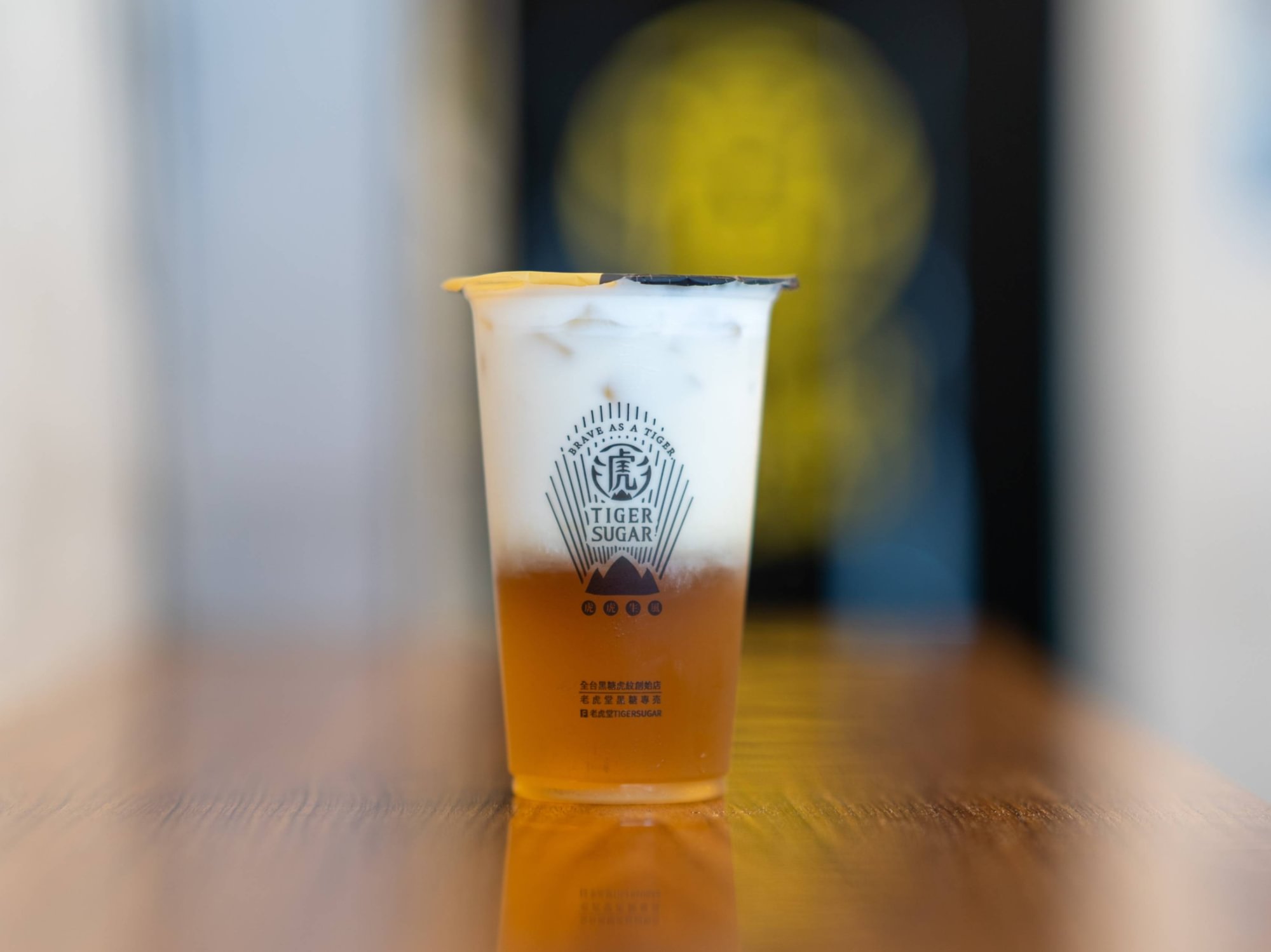 Green Tea Latte with Cream Mousse / 老虎堂綠茶厚拿鐵/含奶霜