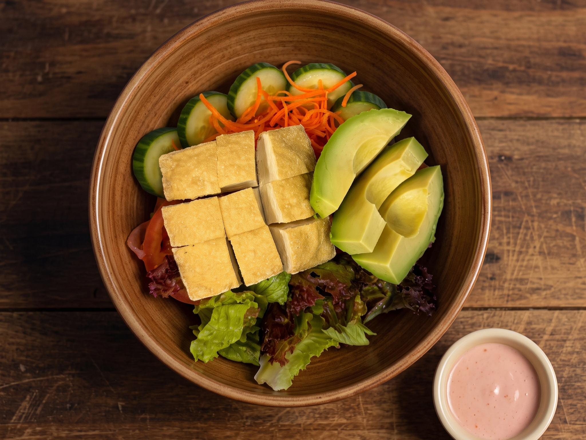 Tofu Avocado Salad