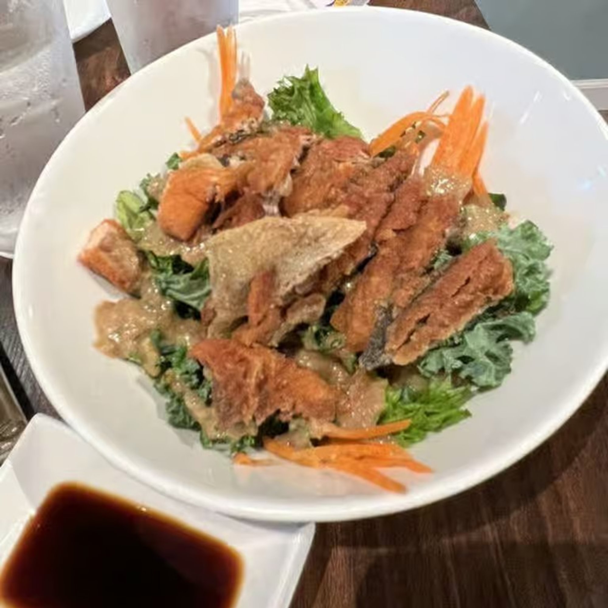 Salmon Skin Salad