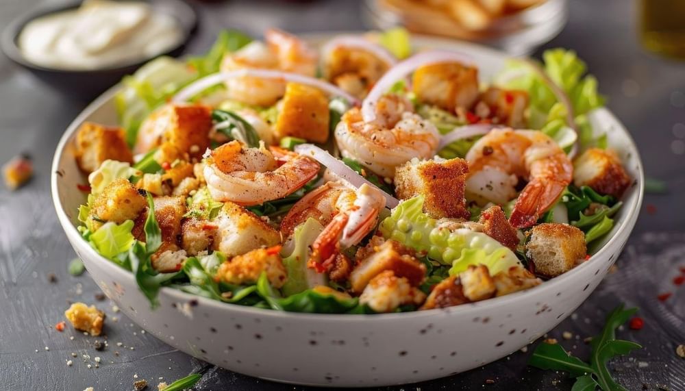 Caesar Salad w/ Shrimp